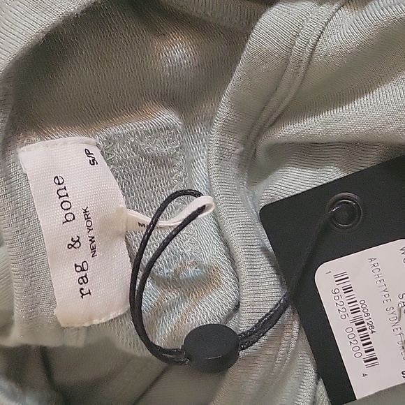 RAG & BONE Light Green Mint Sage Archetype Sydney Racer Back Fitted Midi Dress - Picture 5 of 5